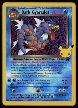 Dark Gyarados 82/82 Celebrations: Classic Collection Classic Collection Pokemon - Image 1