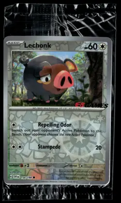 Lechonk 154/198 EB Games Promo SEALED Holo Pokemon - Image 1