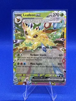 Pokemon TCG Leafeon EX 006/131 Prismatic Evolutions Double Rare - Image 1