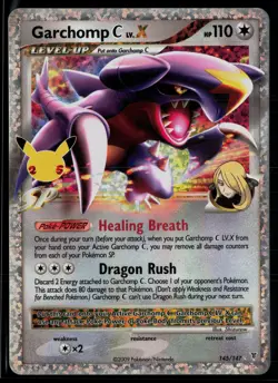 Garchomp C LV.X 145/147 Celebrations: Classic Collection Pokemon - Image 1
