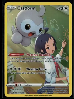 Castform TG11/TG30 Lost Origin Trainer Gallery Trainer Gallery Rare Holo Pokemon - Image 1