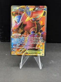 Volcanion EX Full Art Ultra Rare Holo 107/114 XY Steam Siege Pokemon TCG - Image 1