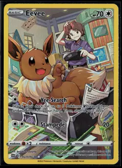 Eevee TG11/TG30 Brilliant Stars Trainer Gallery Holo Pokemon - Image 1