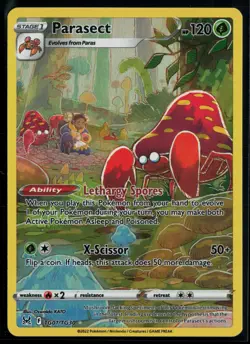 Parasect TG01/TG30 Lost Origin Trainer Gallery Trainer Gallery Rare Holo Pokemon - Image 1
