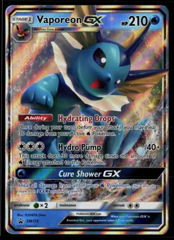 Vaporeon GX - SM172 SM172 Sun & Moon Promo Promo Holo Pokemon - Image 1