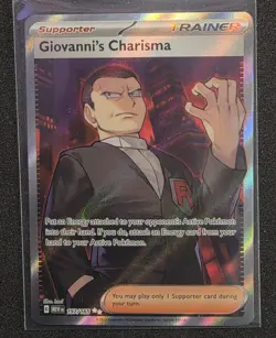 Pokemon TCG Scarlet & Violet 151: Giovanni's Charisma SR 197/165 NM - Image 1