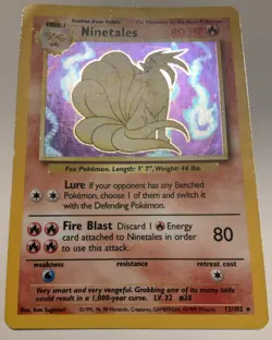 Ninetales 12/102 Holo Base Set 1999 Pokemon - Image 4