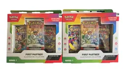 Pokemon TCG First Partner Illustration Collection Box Series 1 (Lot of 2) - New - Image 1