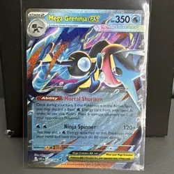 Mega Greninja ex 22/86 Double Rare Pokemon Chaos Rising ME04 NM/M - Image 1