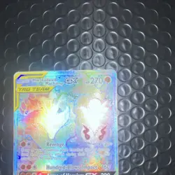 Pokemon Marshadow & Machamp GX Secret Rare Full Art Holo 221/214 270HP - Image 2