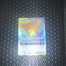 Pokemon Marshadow & Machamp GX Secret Rare Full Art Holo 221/214 270HP - Image 3