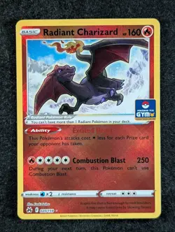 2023 Pokemon RADIANT CHARIZARD #020/159 Crown Zenith - Gym SE Asia Exclusive (A) - Image 1