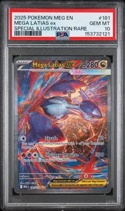 2025 POKEMON MEG EN-MEGA EVOLUTION #181 MEGA LATIAS EX PSA 10 - Image 1