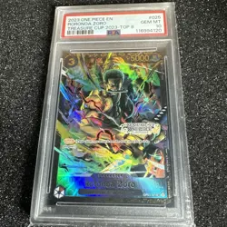 2023 ONE PIECE EN TREASURE CUP 2023-TOP 8 #025 RORONOA ZORO PSA 10 - Image 1