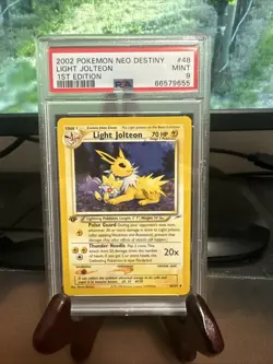 2002 POKEMON NEO DESTINY 1ST EDITION #48 LIGHT JOLTEON PSA 9 - Image 1