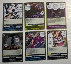 One Piece TCG Event Cards 6 Foil Event Cards English One Piece Lot - Image 1