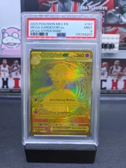 2025 Mega Evolution PSA 9 Mega Hyper Rare Gardevoir Ex Gold Card 187/132 Mint - Image 1