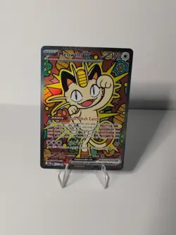 Meowth ex 121/088 : Perfect Order Holo Pokemon Card. Illustration Rare NM - Image 1