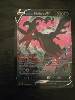 Pokemon Card - Galarian Moltres V 097/198 Holo Rare - Image 1