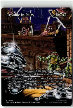 Trouble in Pairs -Borderless M Teenage Mutant Ninja Turtles Source Material 3 NM - Image 1