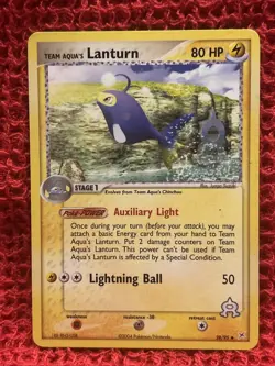 Team Aqua's Lanturn - 28/95 - Pokemon EX Team Magma vs Team Aqua LP / MP 2004 - Image 1