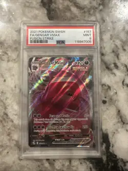 2021 Pokemon Fusion Strike Gengar VMAX Full Art 157/264 PSA 9 - Image 1