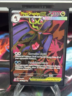 Pokemon Mega Dragalge ex 104/086 Me04 Chaos Rising Holo Ultra Rare Full Art Card - Image 1