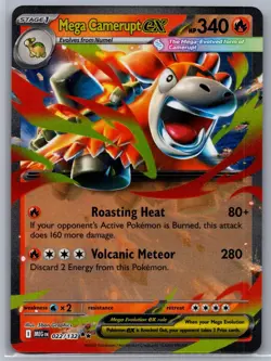 Pokemon TCG Mega Evolutions Mega Camerupt EX 022 - Image 1