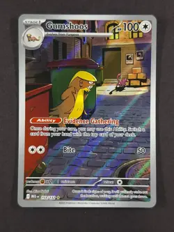 2025 Pokemon GUMSHOOS #153/132 Mega Evolution Illustration Rare ENG - Image 1