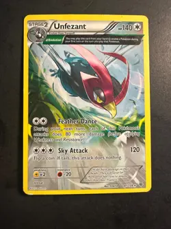 2015 Pokemon Roaring Skies Unfezant 81 /108 special illustration Full Art Rare - Image 1