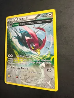 2015 Pokemon Roaring Skies Unfezant 81 /108 special illustration Full Art Rare - Image 3