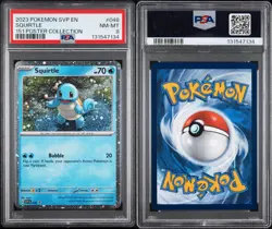 2023 POKEMON SVP EN-SV BLACK STAR PROMO 151 POSTER COLLECTION SQUIRTLE PSA 8 - Image 3