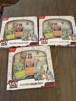 Pokemon TCG Scarlet & Violet - 151 Poster Collection Box - Lot Of 3 Sealed - Image 1