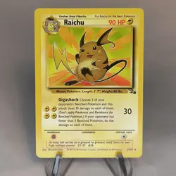 Raichu 29/62 - Fossil Unlimited Rare Regular - Pokemon TCG 1999 - Image 1
