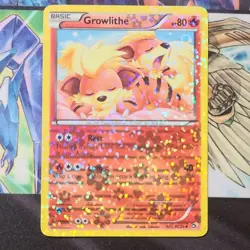 Pokemon Growlithe RC4/RC25 Legendary Treasures Radiant Holo Rare 80 HP - Image 1