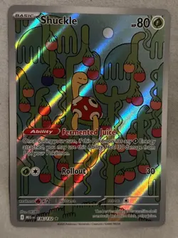 Pokemon TCG Shuckle 136/132 Mega Evolution Full Art IR Illustration Rare English - Image 1