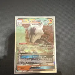 Pokemon Alolan Marowak GX SM187 SM Promos Promo Holo GX 200 HP English 2018 - Image 1