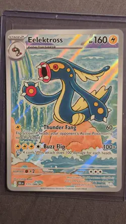 Pokemon TCG Eelektross 115/086 Sv: Black Bolt Illustration Rare Holo 160 HP 2025 - Image 1