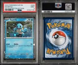 2023 POKEMON SVP EN-SV BLACK STAR PROMO 151 POSTER COLLECTION SQUIRTLE PSA 9 - Image 3