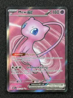 Pokemon TCG Mew ex #193/165 SV 151 Full Art Holo Ultra Rare EX - Image 1