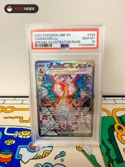 PSA 10 🔥 Charizard ex 223 Special Illustration Rare SIR Pokemon Obsidian Flames - Image 1