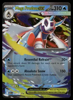 Mega Froslass ex 047/217 Double Rare Ascended Heroes Pokemon Near Mint - Image 1