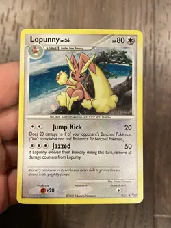 Pokemon TCG - Lopunny Holo 9/17 - POP Series 9 - Image 2