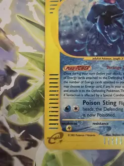 2002 POKEMON Aquapolis Holo Rare Tentacruel H26/H32 - Image 5