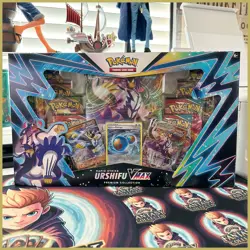 Pokemon TCG Sword & Shield Rapid Strike Urshifu VMAX Premium Collection Box - Image 1