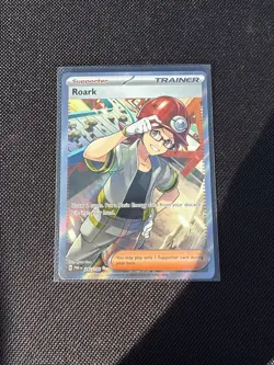 Pokemon TCG Scarlet & Violet Trainer Full Art Paradox Rift Roark 242/182 NM - Image 1