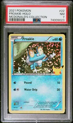 Froakie-Holo Mcdonald'S Collection Pokemon Mcdonald'S Collection 22 NM PSA 7 - Image 1