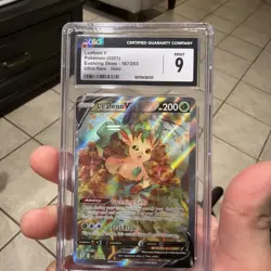 2021 POKEMON EVOLVING SKIES ULTRA RARE #167 LEAFEON CGC 9 - Image 1
