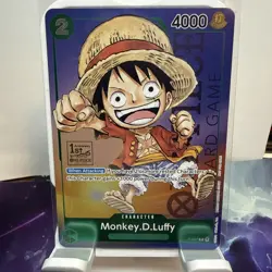 2023 One Piece Monkey D Luffy P-037 1st Anniversary Tournament Promo NM - Image 1