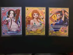 One Piece EB03 Nami Robin and Boa Hancock SP English Near Mint Condition - Image 1